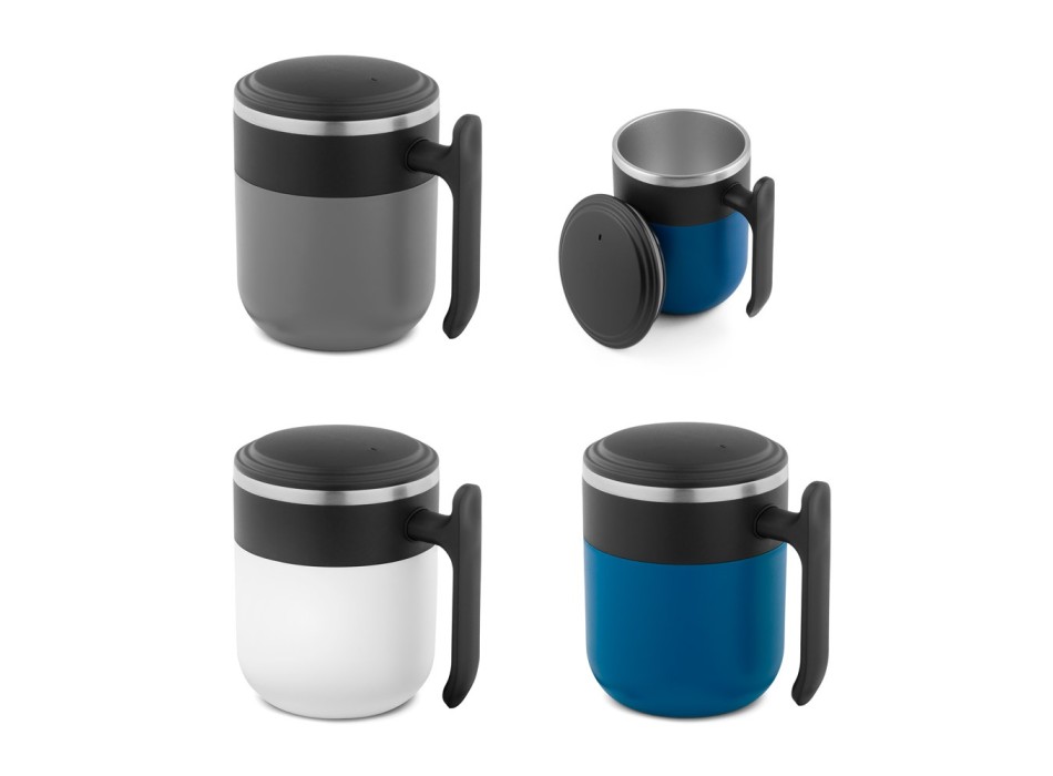 MALDINI. Tazza da viaggio con parete interna in acciaio inox e finitura opaca, 400 mL FullGadgets.com