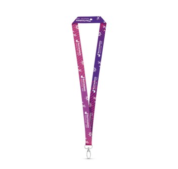 MANILA. Lanyard per sublimazione in poliestere con moschettone FullGadgets.com