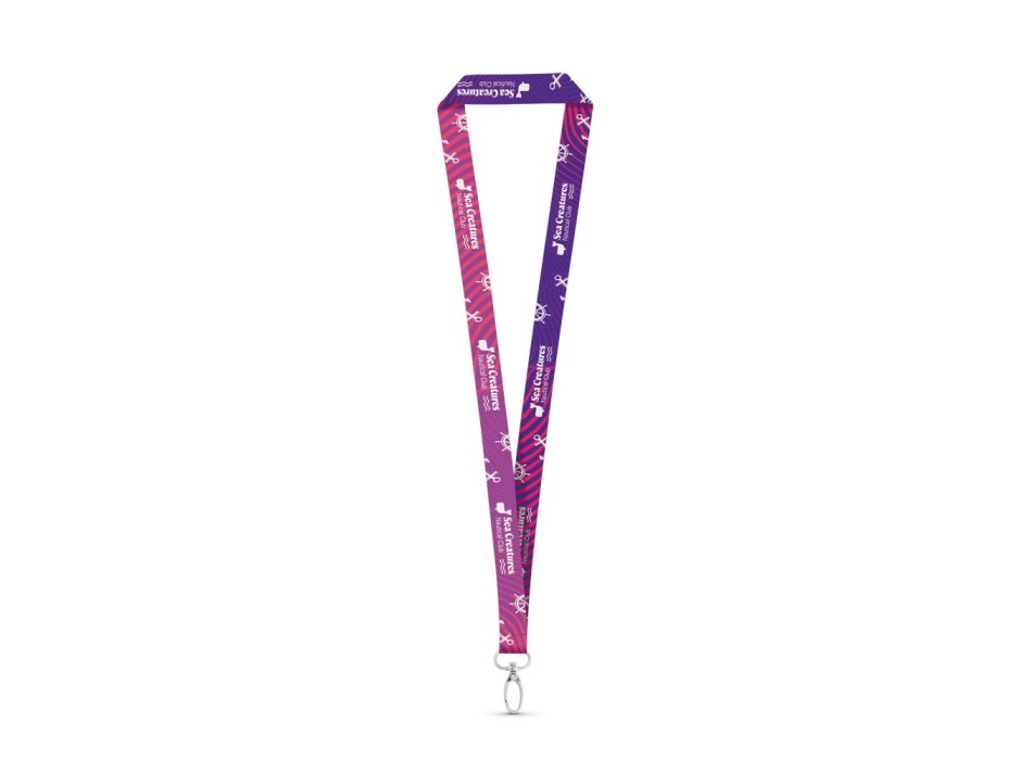 MANILA. Lanyard per sublimazione in poliestere con moschettone FullGadgets.com