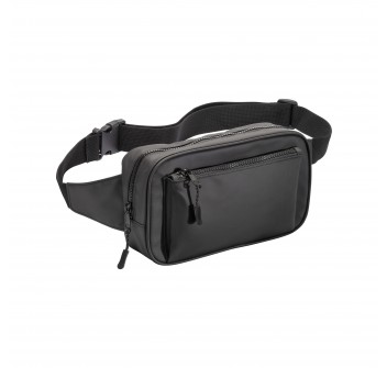 Marsupio in poliestere water resistant. tasca frontale con cerniera e cintura regolabile FullGadgets.com