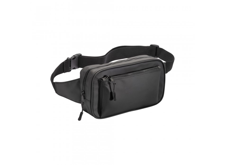 Marsupio in poliestere water resistant. tasca frontale con cerniera e cintura regolabile FullGadgets.com