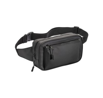 Marsupio in poliestere water resistant. Tasca frontale con cerniera e cintura regolabile FullGadgets.com