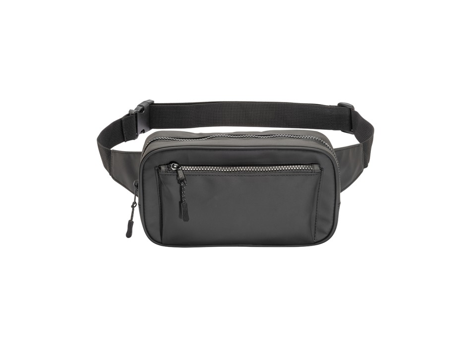 Marsupio in poliestere water resistant. Tasca frontale con cerniera e cintura regolabile FullGadgets.com