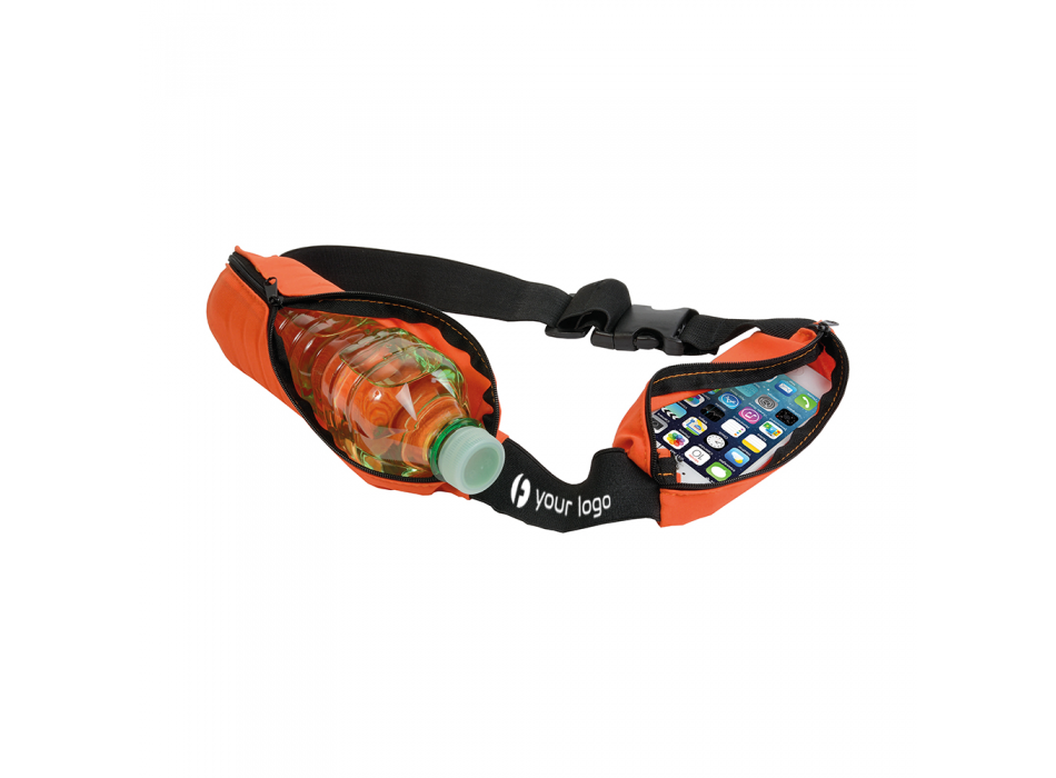 Marsupio slim in tessuto spandex elastico, con 2 tasche e cintura regolabile FullGadgets.com