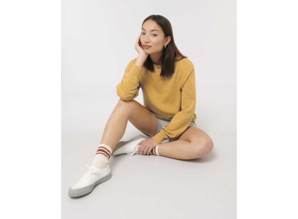 Matcher Vintage - La felpa girocollo unisex garment dyed dalla vestibilità media FullGadgets.com