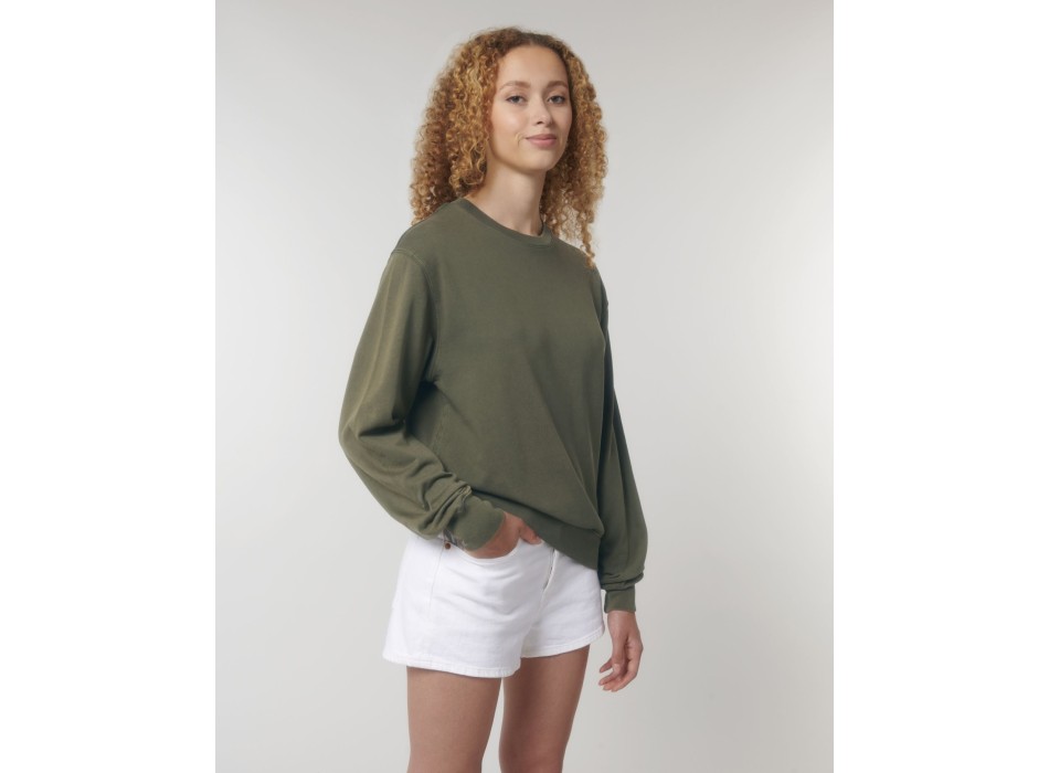 Matcher Vintage - La felpa girocollo unisex garment dyed dalla vestibilità media FullGadgets.com