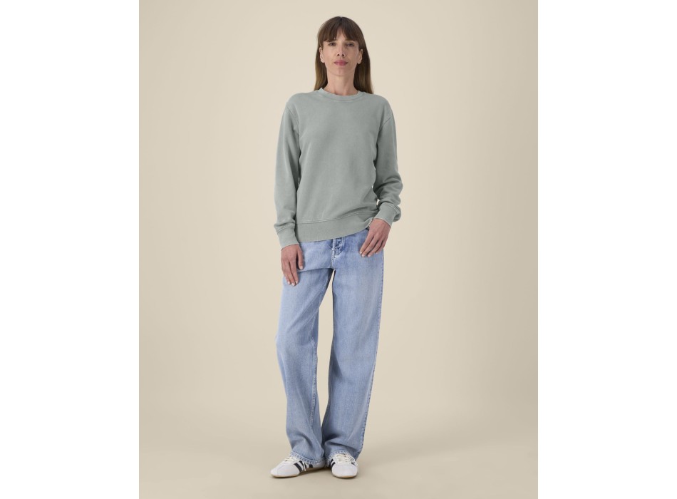 Matcher Vintage - La felpa girocollo unisex garment dyed dalla vestibilità media FullGadgets.com