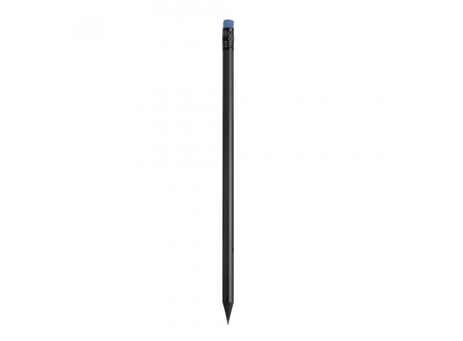 Matita cilindrica nera con gomma colorata FullGadgets.com