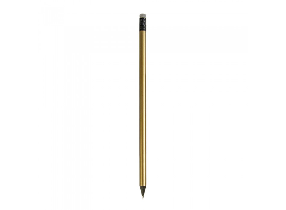 Matita in legno con mina in grafite, a sezione cilindrica, con gommino nero (temperata) FullGadgets.com