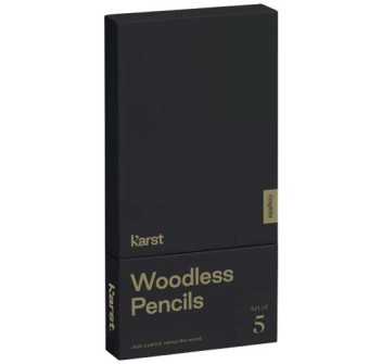 Matite Karst® 2B in grafite senza legno confezione da 5 FullGadgets.com