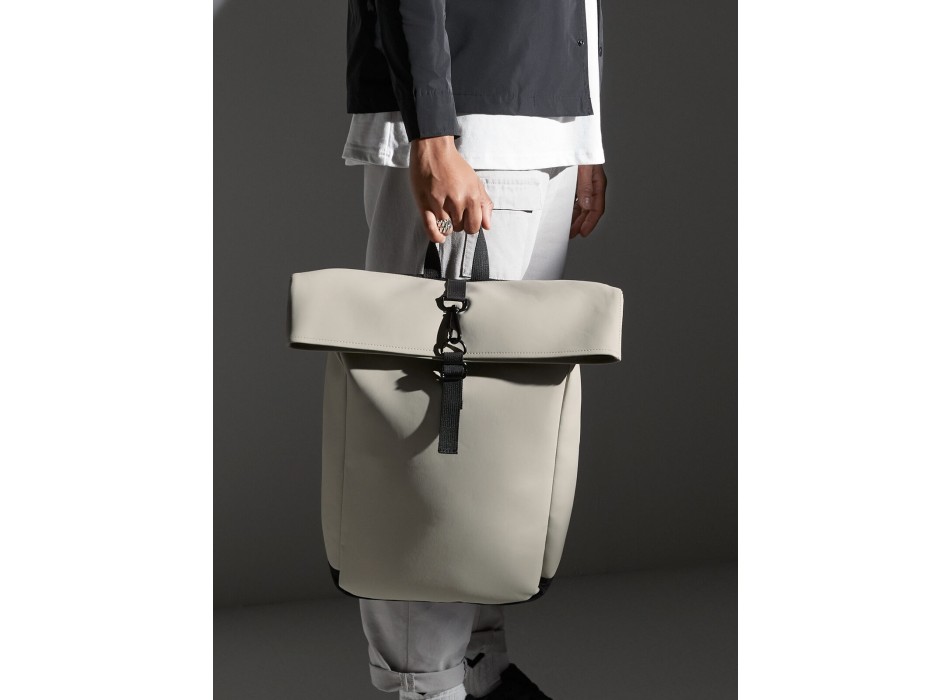 Matte PU Roll-Top Backpack FullGadgets.com