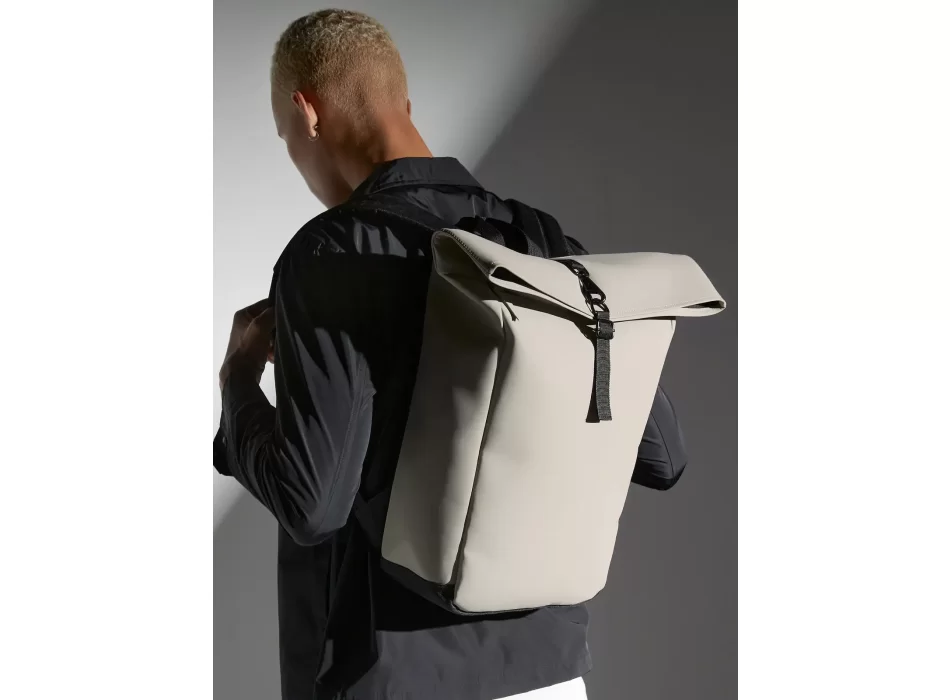 Matte PU Roll-Top Backpack FullGadgets.com