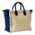 Maxi borsa in cotone da 450 g/m&sup2;. Dotata di chiusura a zip e tasca interna