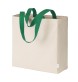 Maxi borsa shopper in cotone riciclato da 280 g/m2 naturale con manici colorati FullGadgets.com