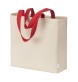 Maxi borsa shopper in cotone riciclato da 280 g/m2 naturale con manici colorati FullGadgets.com