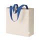 Maxi borsa shopper in cotone riciclato da 280 g/m2 naturale con manici colorati FullGadgets.com