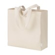 Maxi borsa shopper in cotone riciclato da 280 g/m2 naturale con manici colorati FullGadgets.com