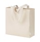 Maxi borsa shopper in cotone riciclato da 280 g/m2 naturale con manici colorati FullGadgets.com