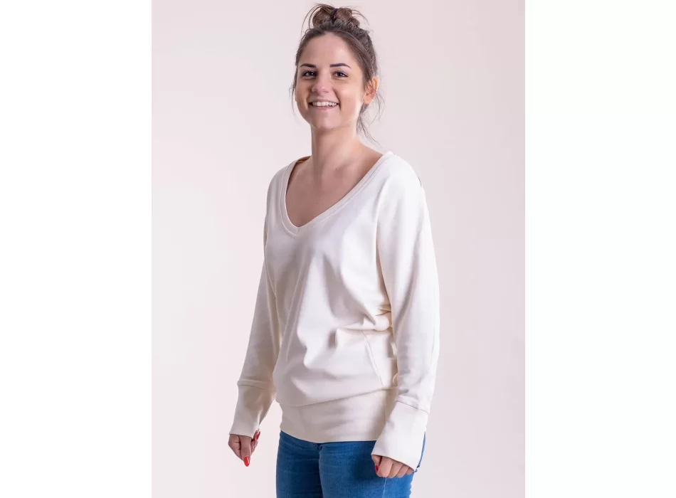 Maxi felpa donna a V FullGadgets.com