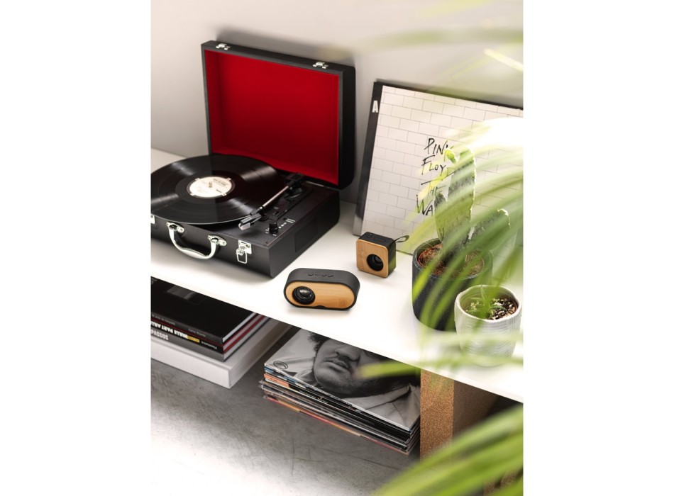 MAYER. Altoparlante portatile da 3W con autonomia di 4 ore in bambù e ABS riciclato (100% rABS) FullGadgets.com