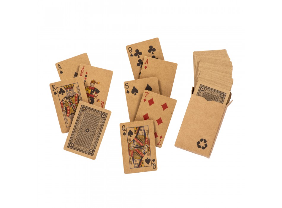 Mazzo di carte da gioco da 54 carte, in scatola singola, in carta riciclata FullGadgets.com