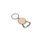 MEEKO. Portachiavi in ferro con forma rotonda in zinco e bambù FullGadgets.com