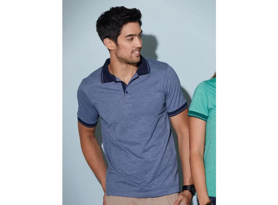 Men's Heather Polo FullGadgets.com