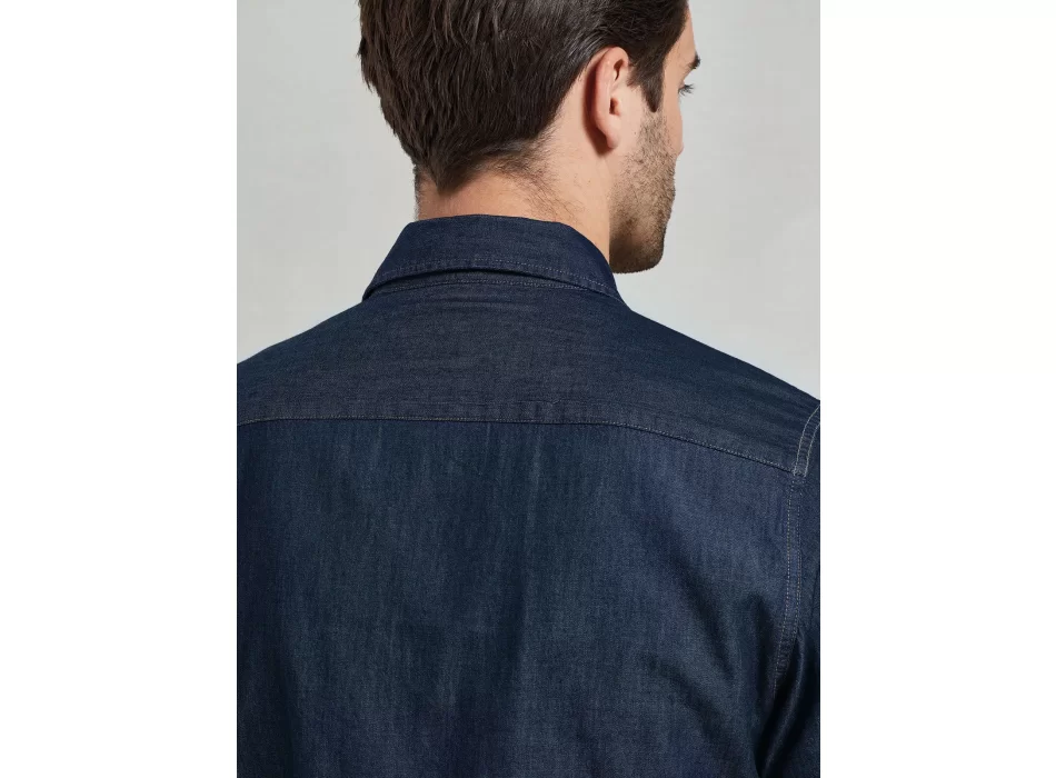 Men''s Jeans Stitch Denim Shirt FullGadgets.com