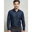 Men's Jeans Stitch Denim Shirt FullGadgets.com