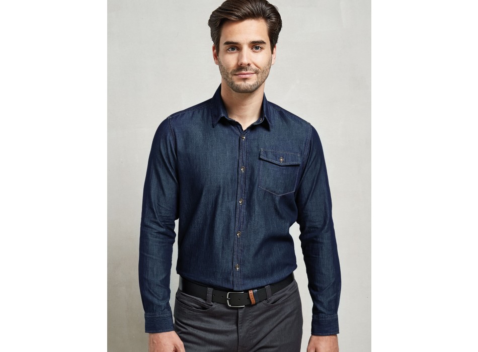 Men's Jeans Stitch Denim Shirt FullGadgets.com