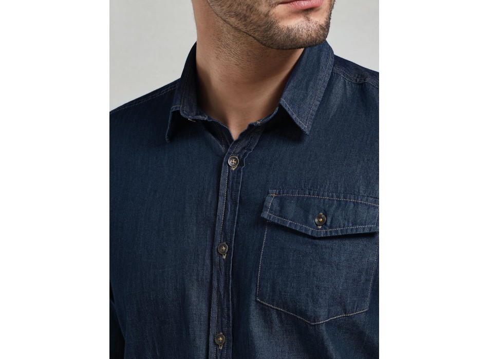 Men's Jeans Stitch Denim Shirt FullGadgets.com