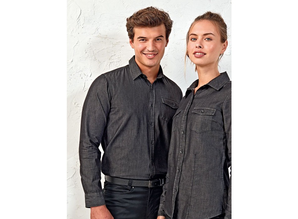 Men's Jeans Stitch Denim Shirt FullGadgets.com