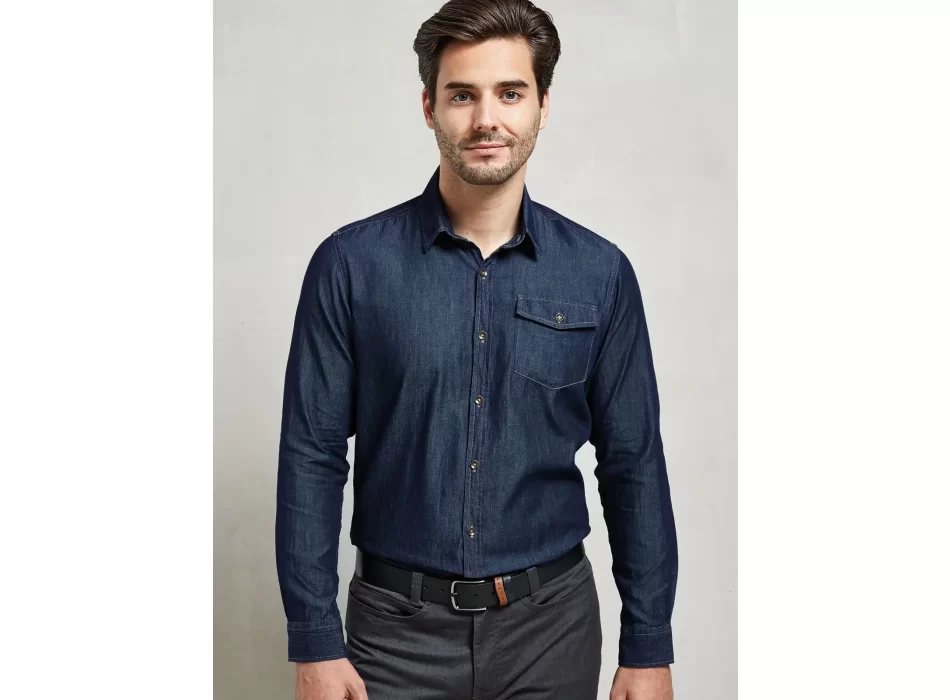 Men''s Jeans Stitch Denim Shirt FullGadgets.com