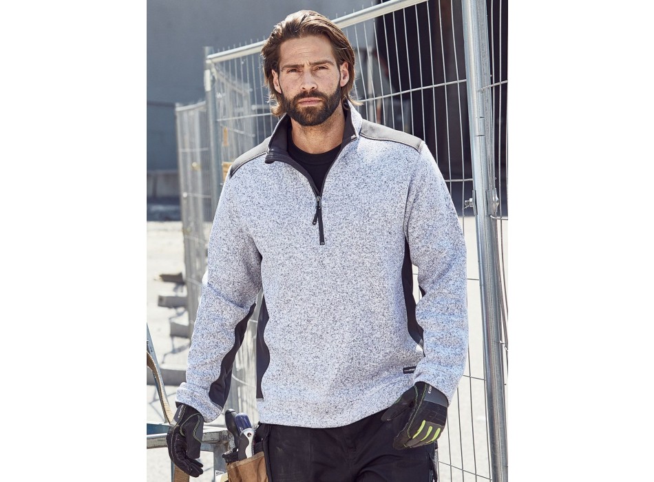 Men's Knitted Workwear Fleece Half-Zip - Strong FullGadgets.com