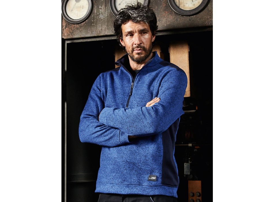 Men's Knitted Workwear Fleece Half-Zip - Strong FullGadgets.com
