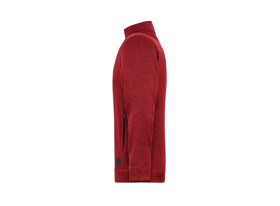 Men's Knitted Workwear Fleece Jacket - Solid FullGadgets.com