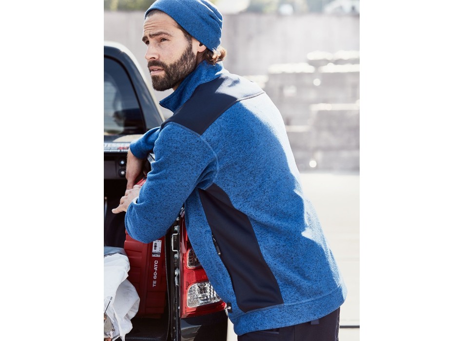 Men's Knitted Workwear Fleece Jacket - Strong FullGadgets.com