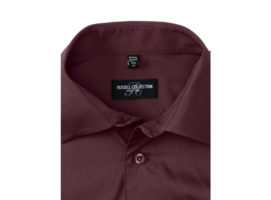 Men's Long Sleeve Easy Care Fitted Shirt FullGadgets.com