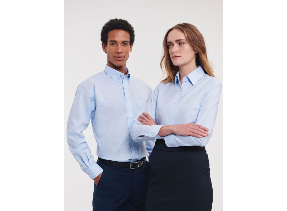 Men's Long Sleeve Easy Care Oxford Shirt FullGadgets.com