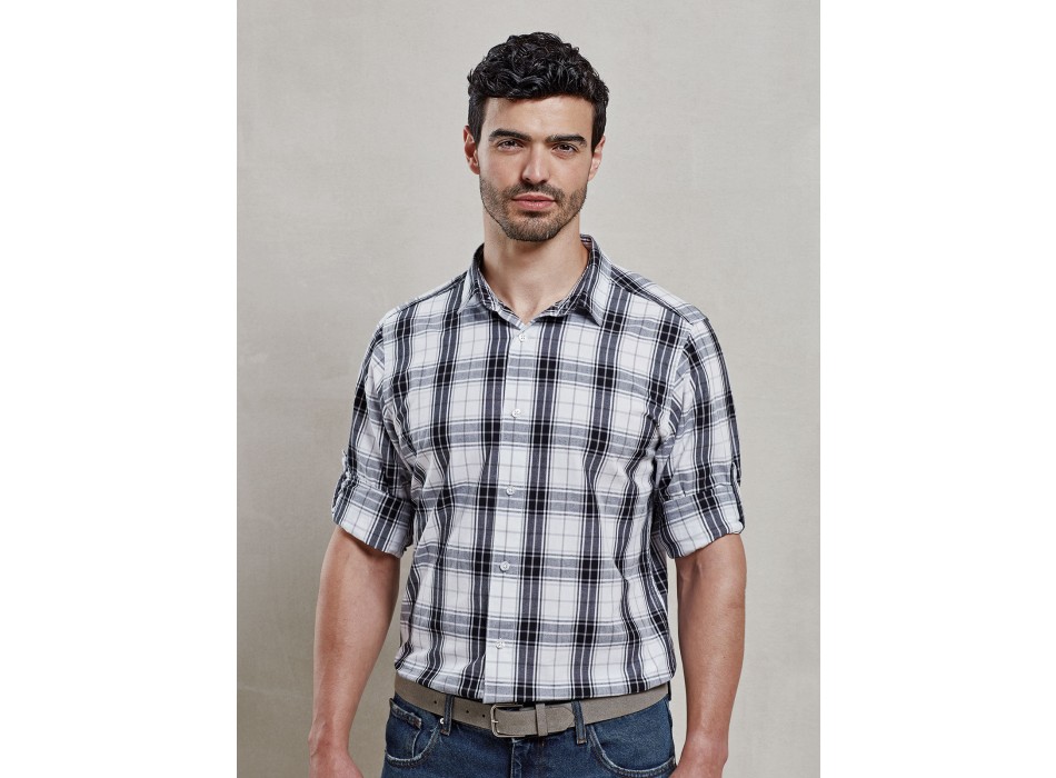 Men's Long Sleeve 'Ginmill' Check Shirt FullGadgets.com