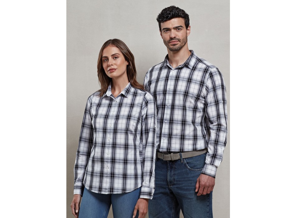 Men's Long Sleeve 'Ginmill' Check Shirt FullGadgets.com