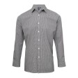 Men's Long Sleeve Microcheck Gingham Shirt FullGadgets.com