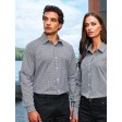 Men's Long Sleeve Microcheck Gingham Shirt FullGadgets.com