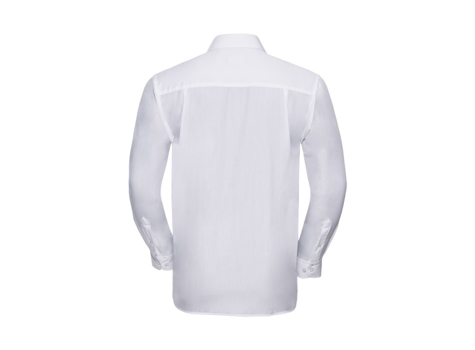 Men's Long Sleeve PolyCotton Poplin Shirt FullGadgets.com