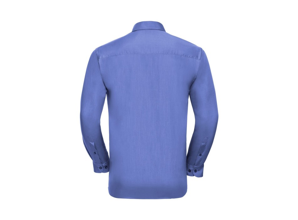 Men's Long Sleeve PolyCotton Poplin Shirt FullGadgets.com
