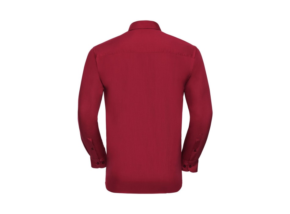 Men's Long Sleeve PolyCotton Poplin Shirt FullGadgets.com
