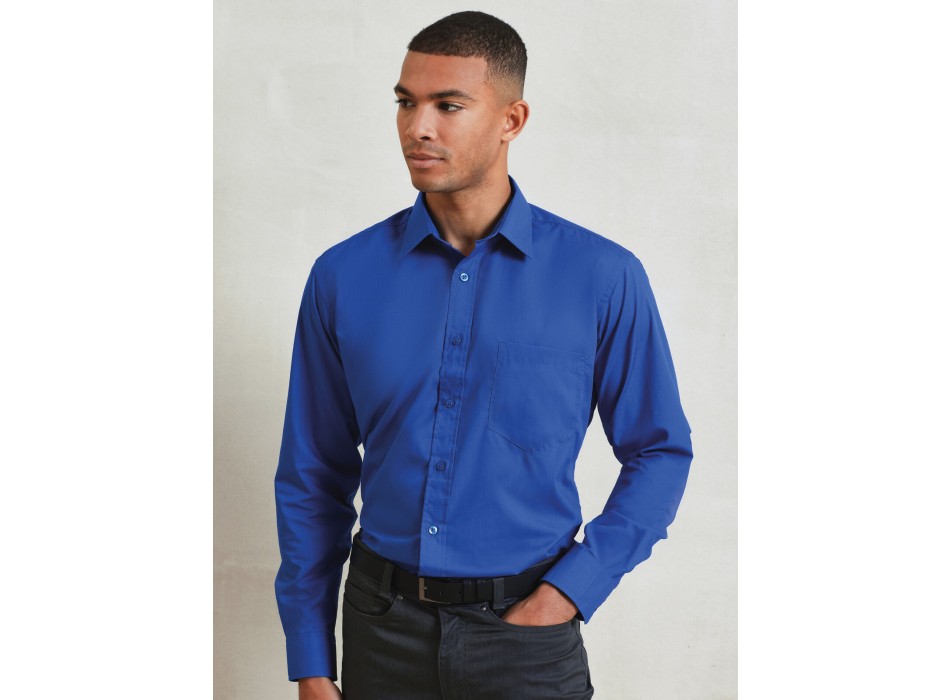 Men's Long Sleeve Poplin Shirt FullGadgets.com