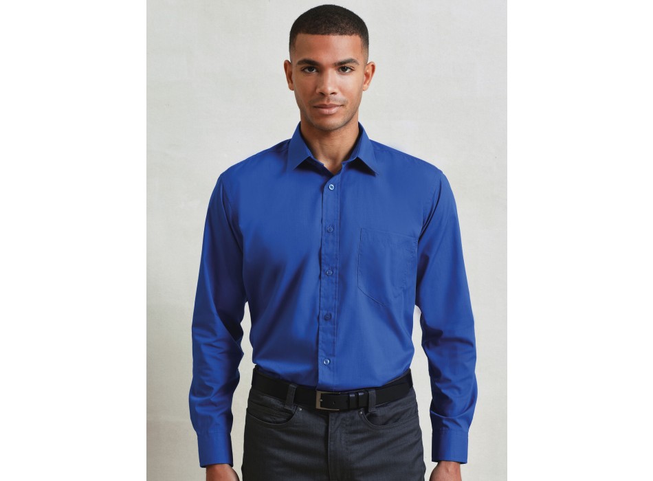 Men's Long Sleeve Poplin Shirt FullGadgets.com