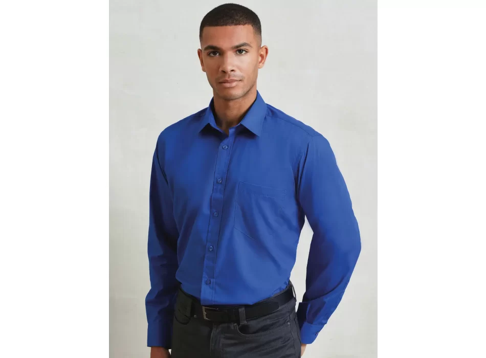 Men's Long Sleeve Poplin Shirt FullGadgets.com