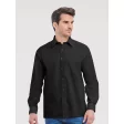 Men's Long Sleeve Pure Cotton Poplin Shirt FullGadgets.com